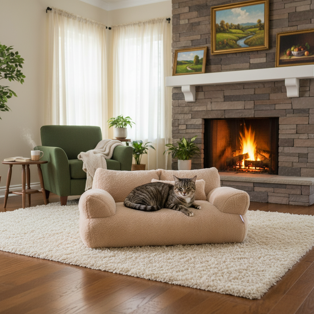 Plush Winter Sofa Pet Bed™